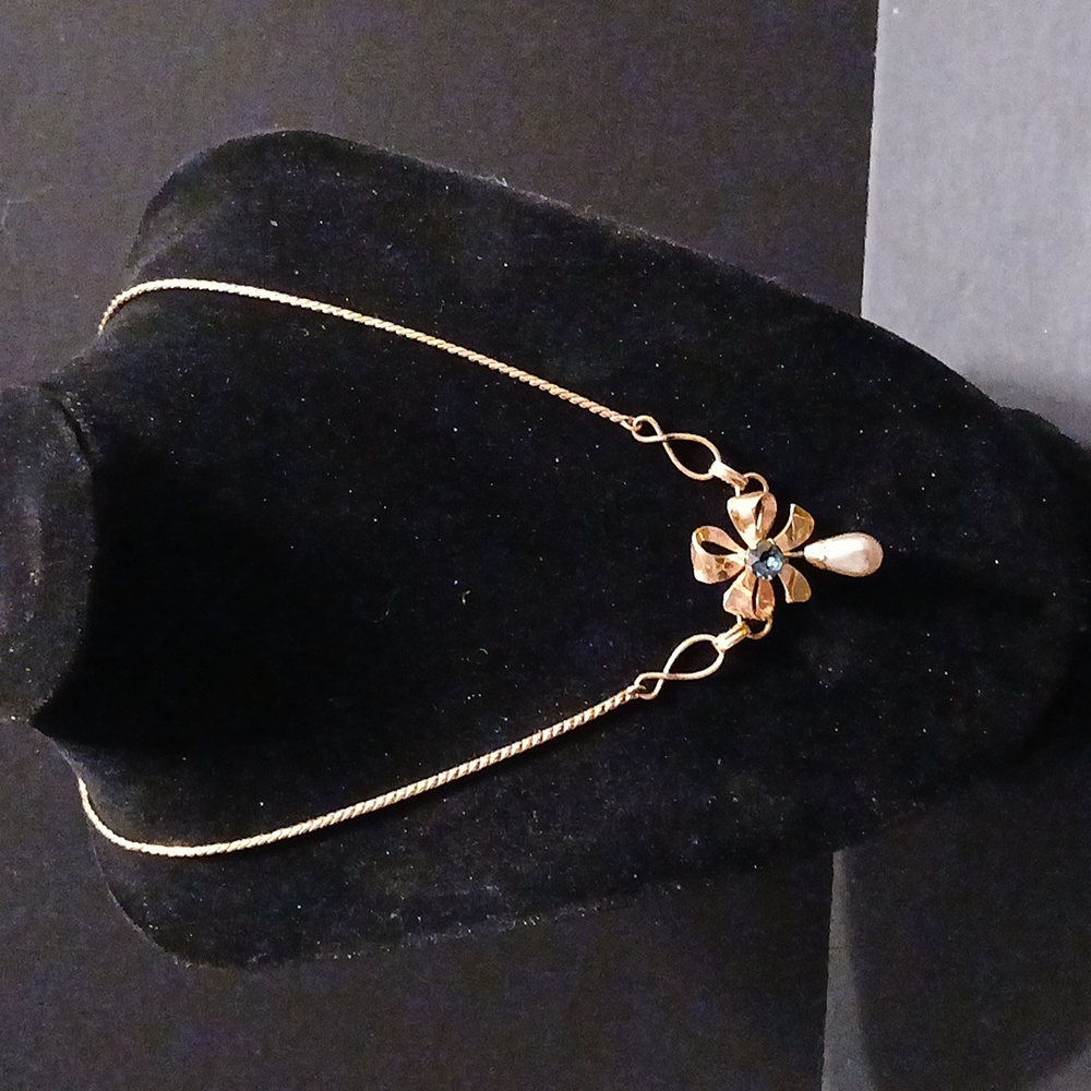 Vandell vintage floral gold necklace 1/20